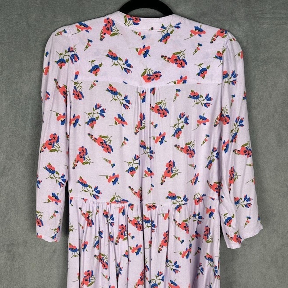Maeve Anthropologie Dress Womens Small Purple Floral Babydoll Whimsy Cottage - Picture 5 of 14